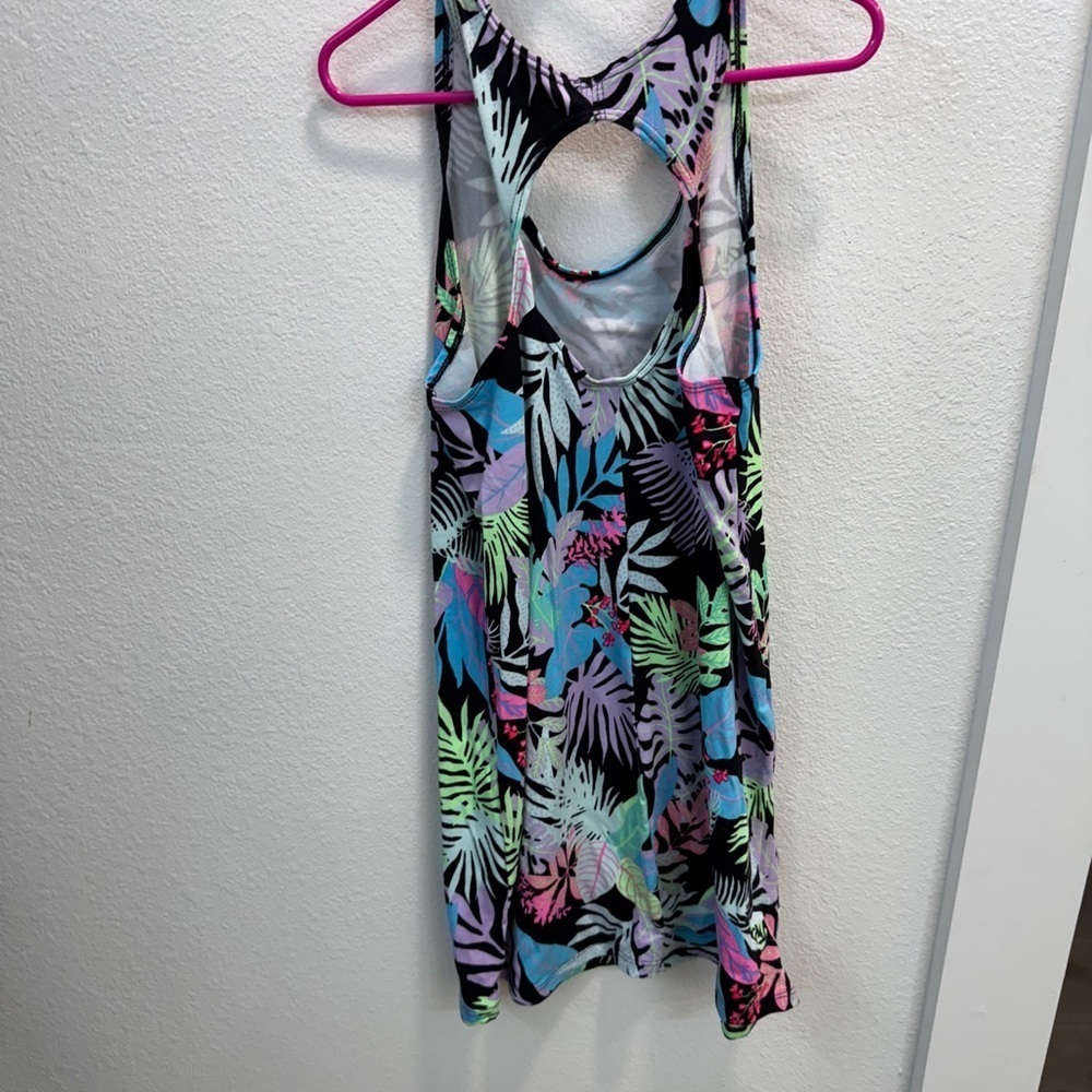 Art Class Tropical Print Racerback Dress (Size M 7/8) - Picture 2 of 3